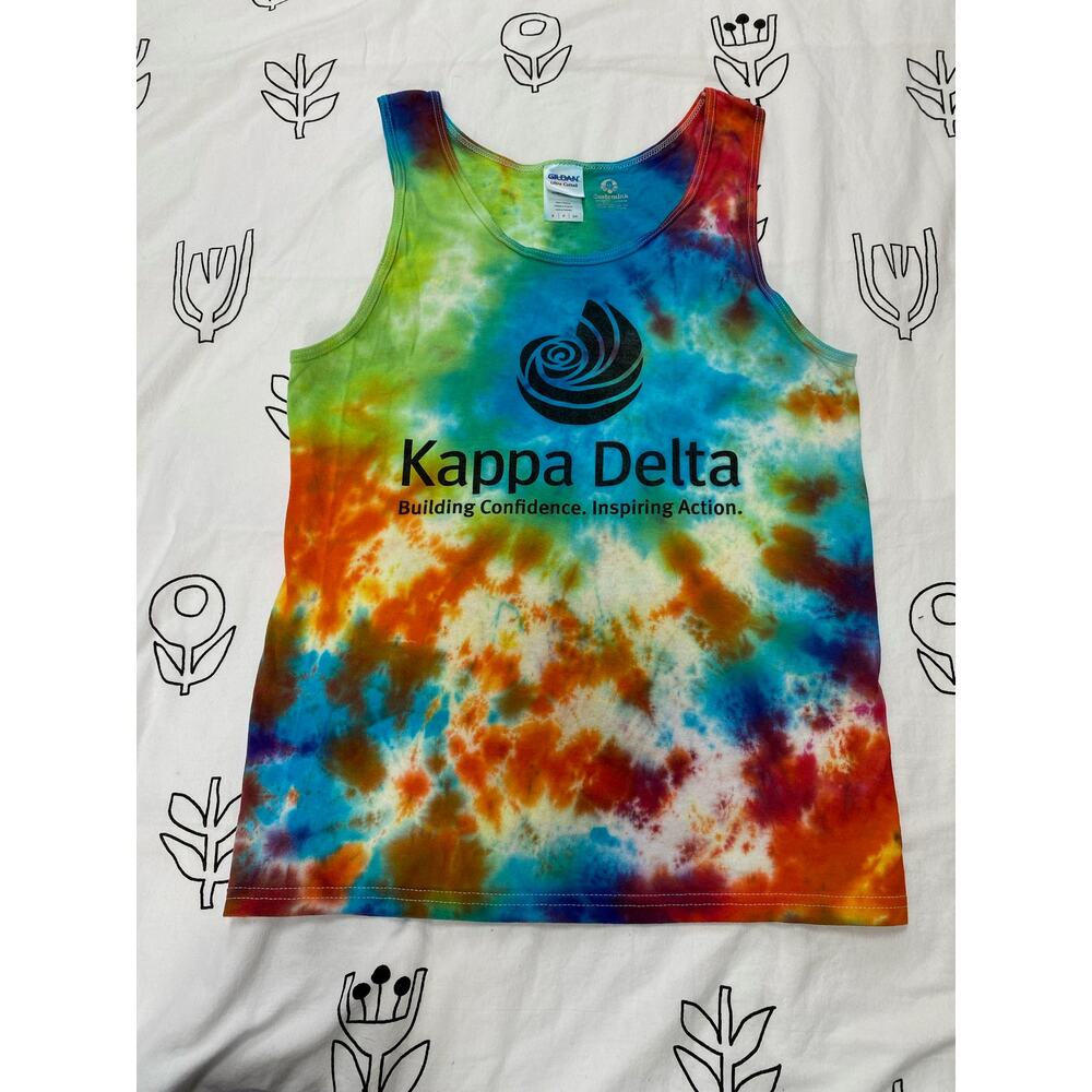 Kappa Delta Sorority Tie Dye Tank Top